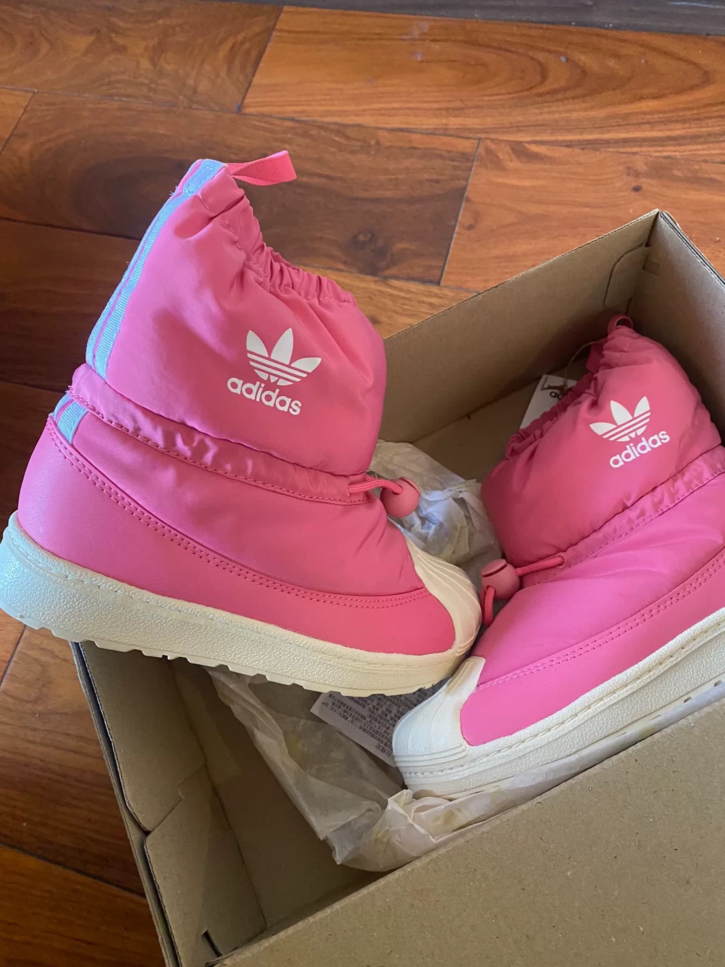 Теплые зимние ботинки Adidas/Adidas counter genuine clover, натуральная кожа, размер U