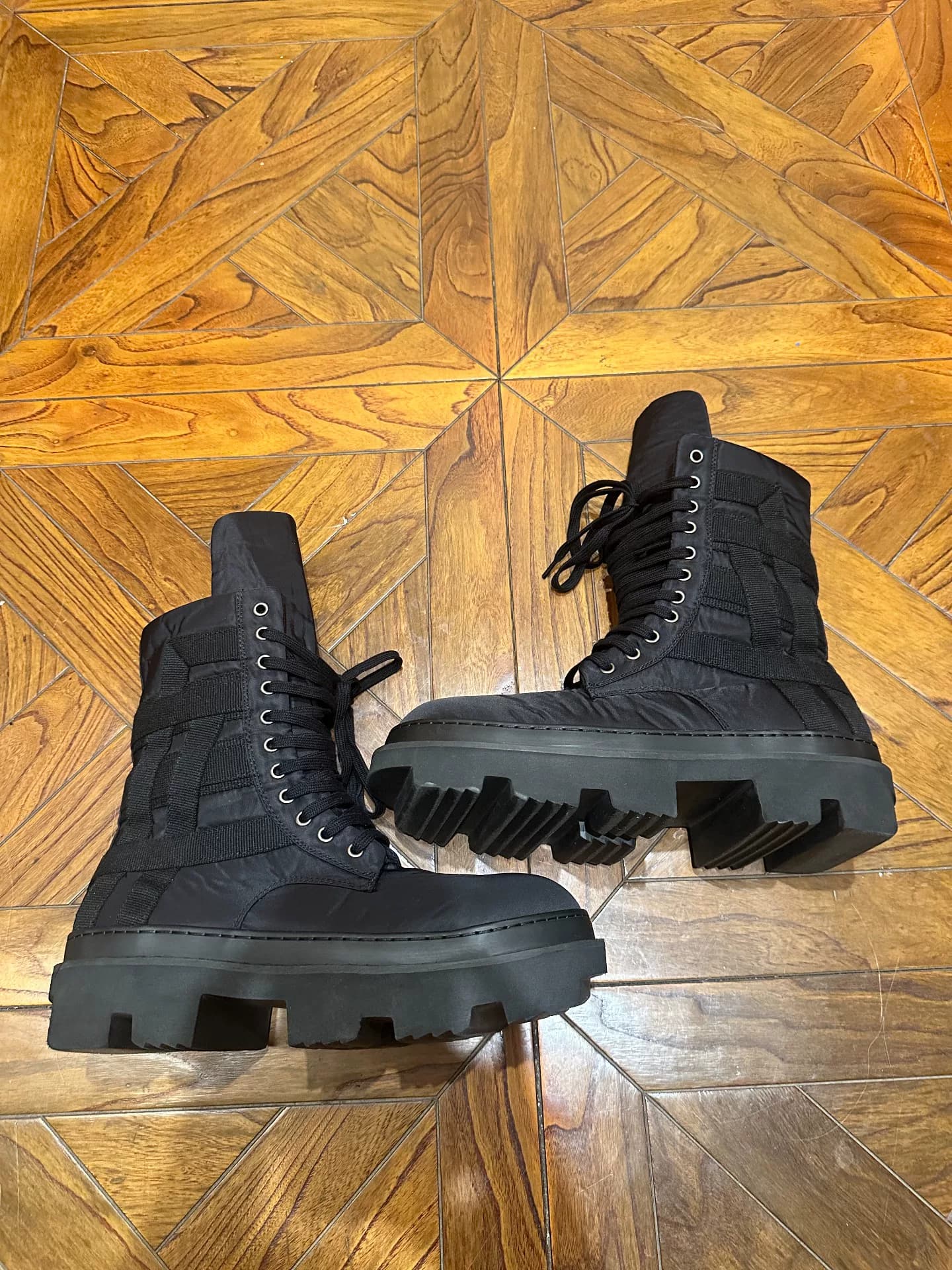 Нейлоновые ботинки Rick Owens Megatooth
