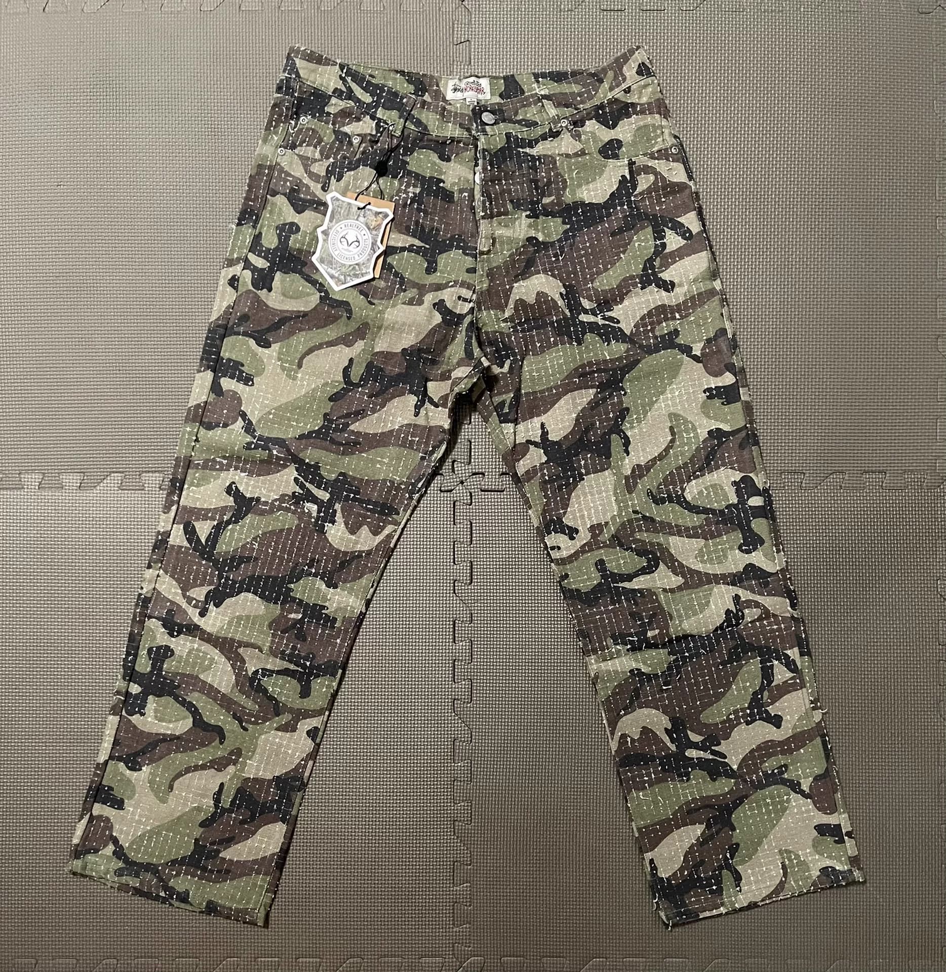 Правильный Stussy Stussy новый пустынный камуфляж с буквенной вышивкой и логотипом American trend high