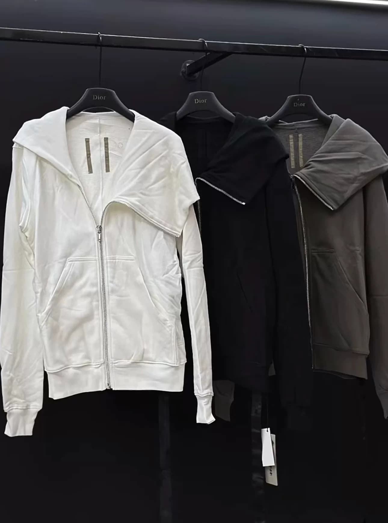 Куртка с откидной набок шляпой волшебника от Rick Owens Drkshdw