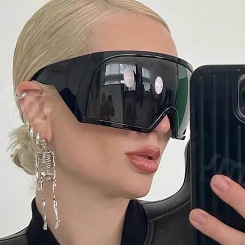 Солнцезащитные очки Rick Owens 23ss Krister, цельные