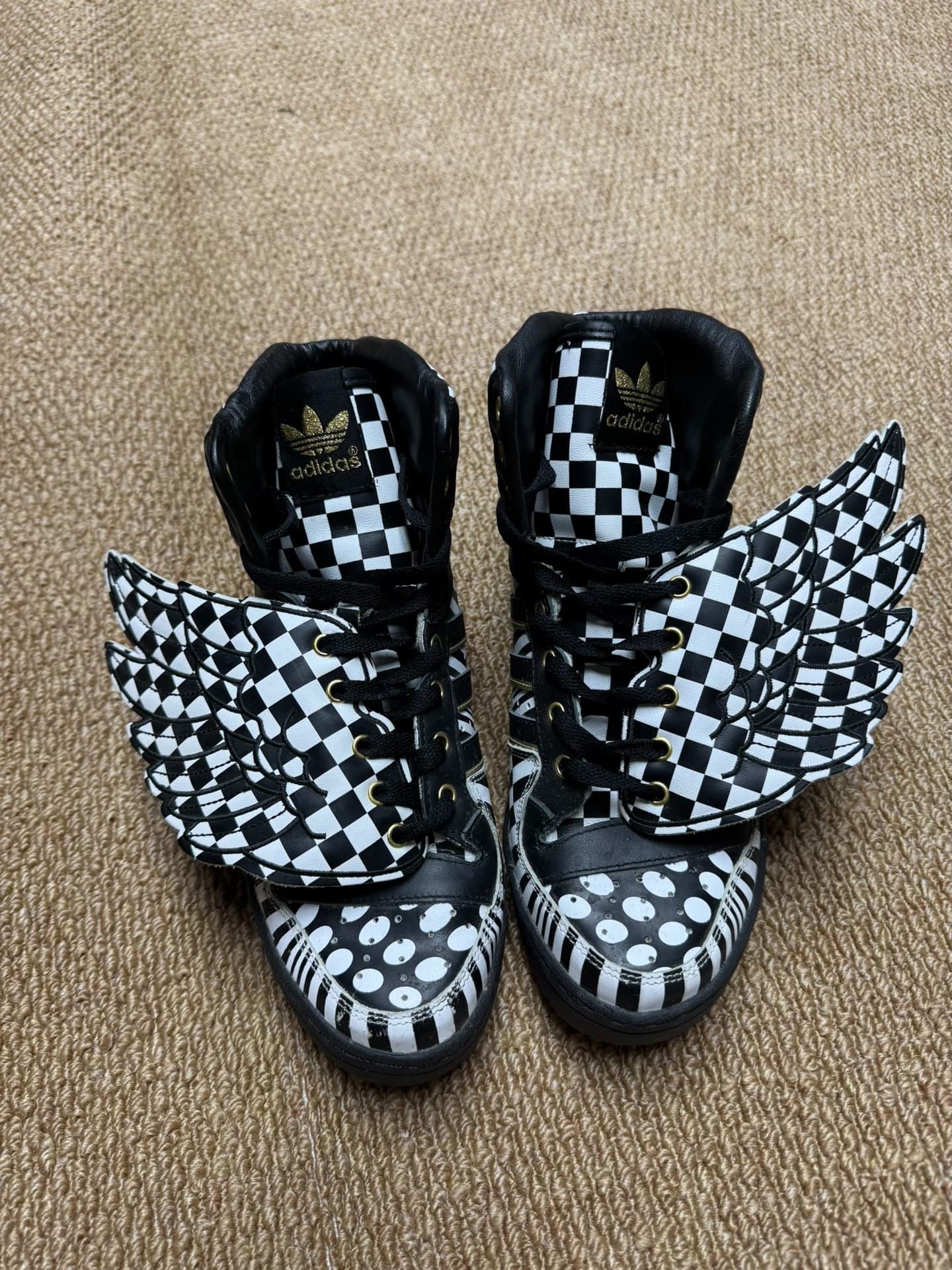 adidas Adidas jeremyscourt черно-белые шахматные крылья
