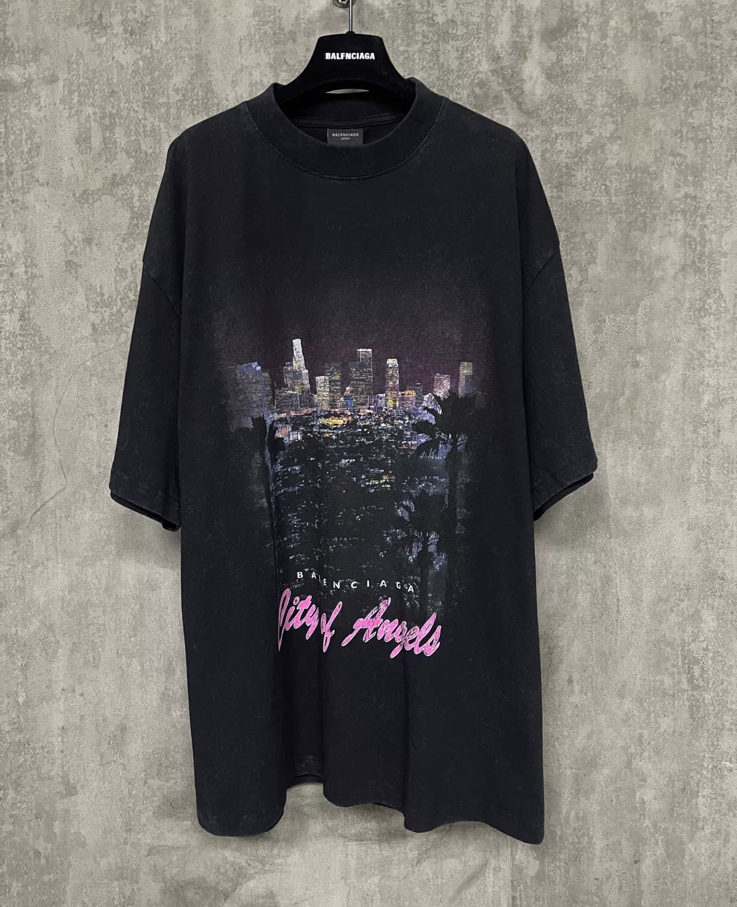 Balenciaga/Новый логотип Balenciaga 25ss с принтом "ночная сцена"