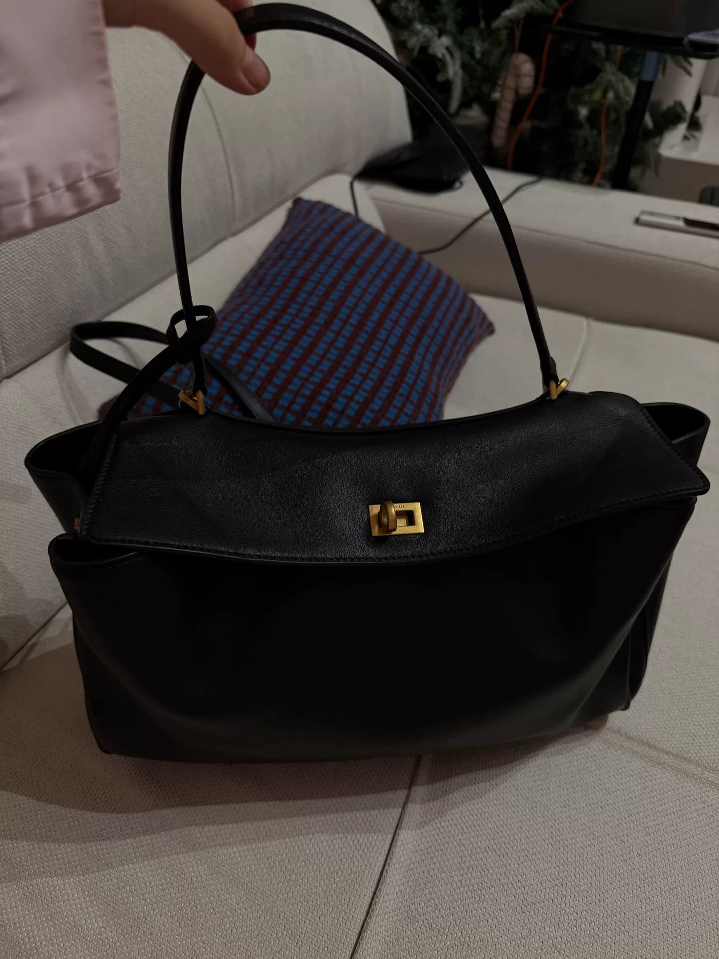 Balenciaga Balenciaga Rodeo Пряжка из черного золота среднего размера, неоригинальная, купить