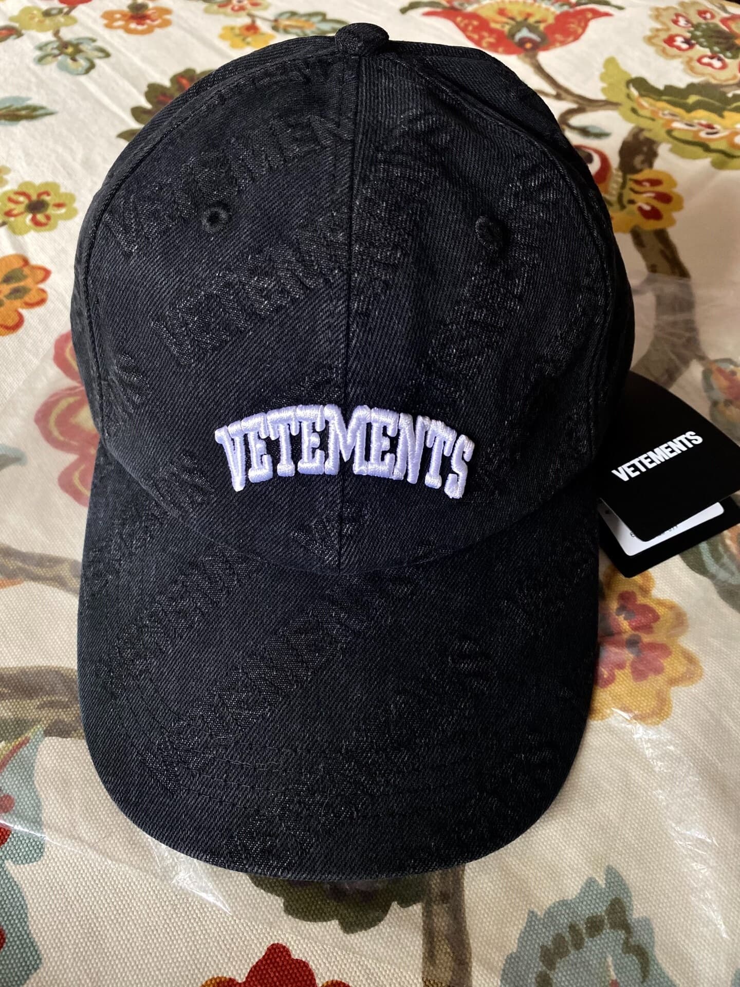 Мужская и женская бейсболка с вышивкой VETEMENTS, регулируемая кепка в стиле ретро, абсолютно новая