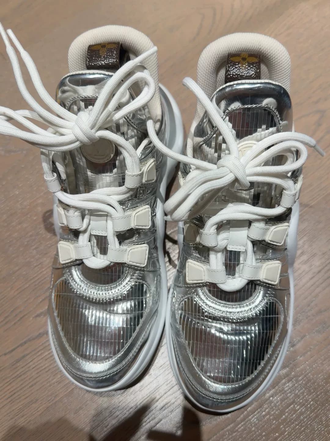 Туфли LV Louis Vuitton Archlight Silver Daddy Размер 35,5