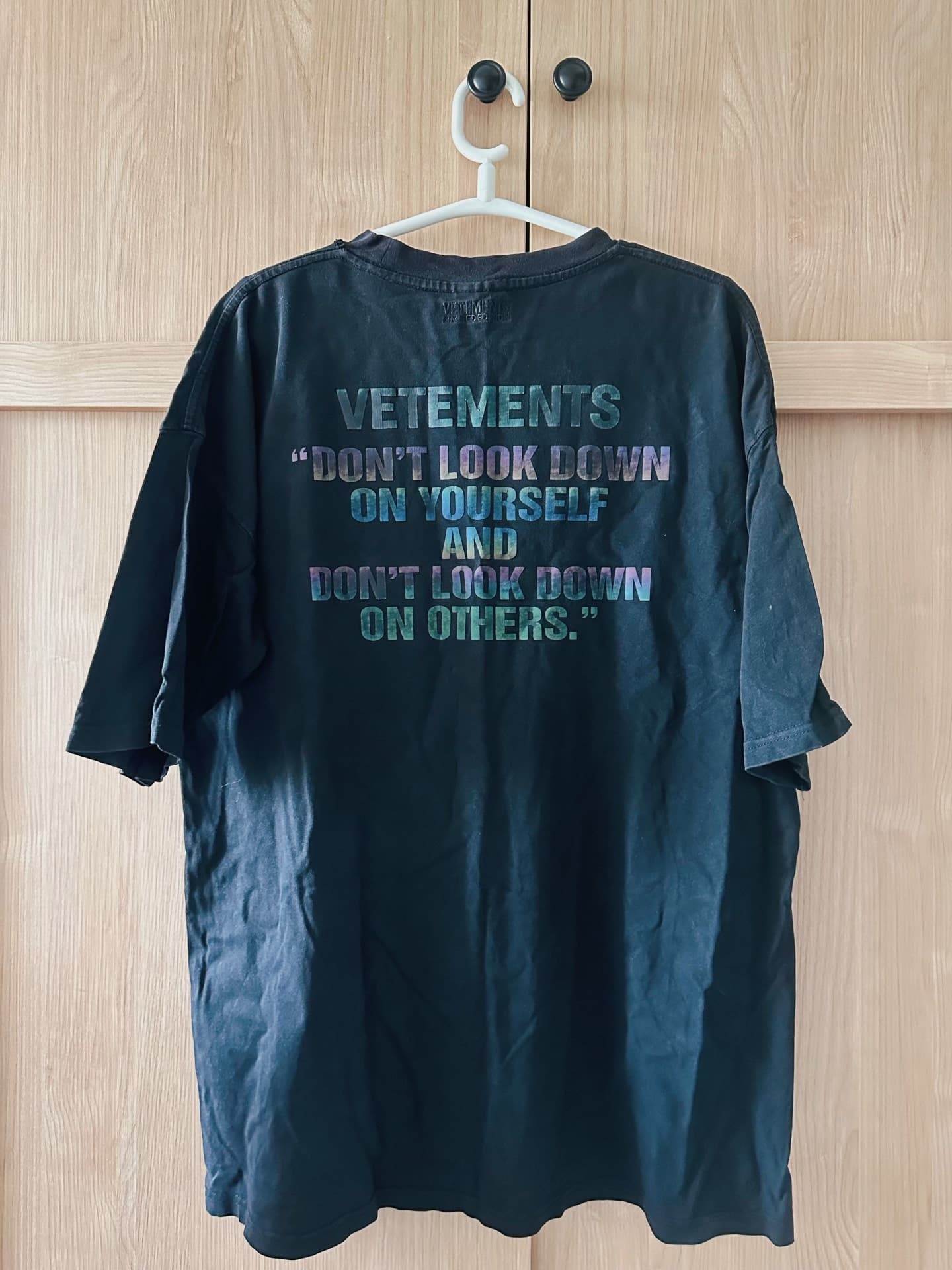 Черная футболка с короткими рукавами Vetements