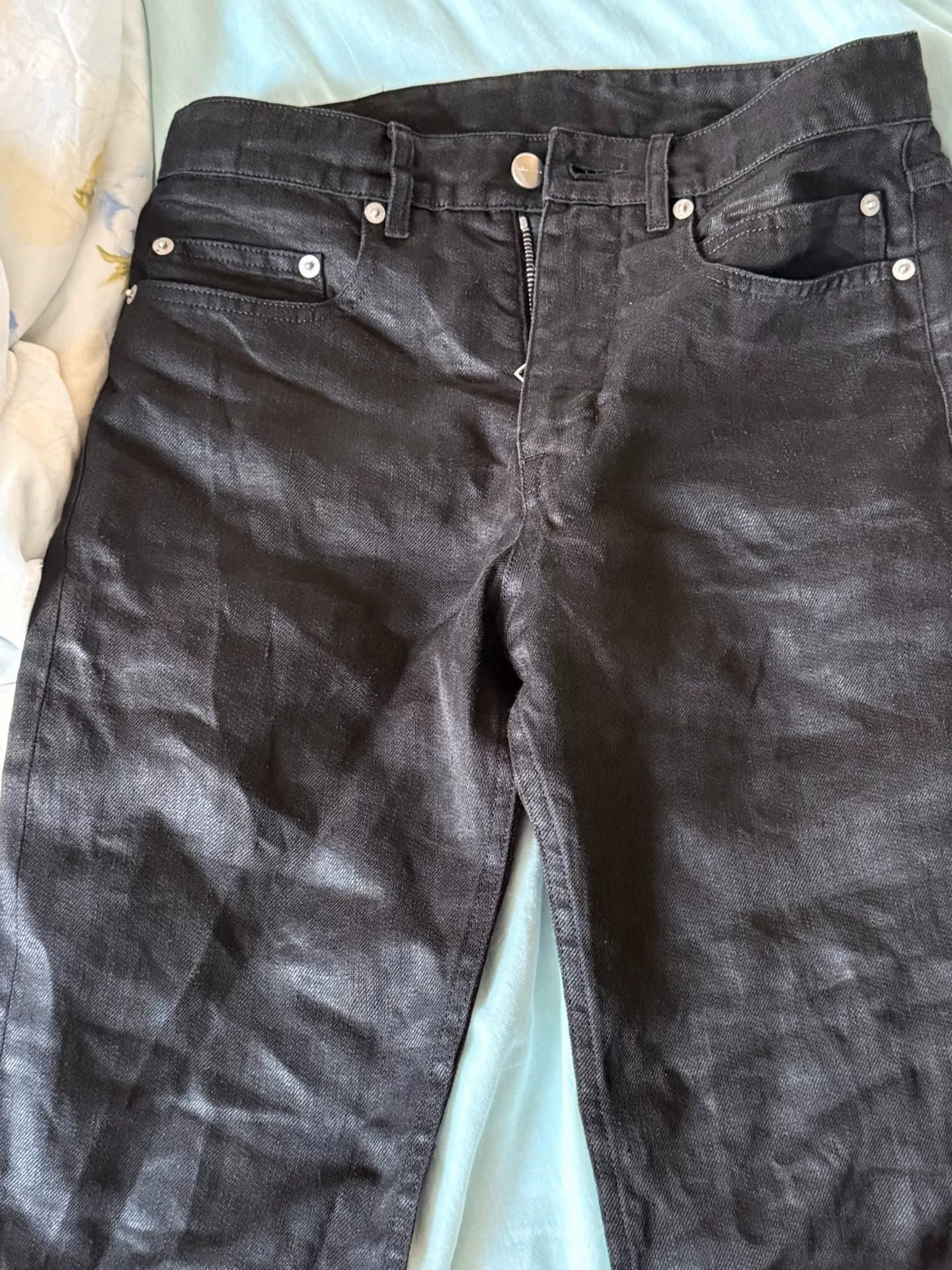 черные брюки rickowens 25ss из 100% льна