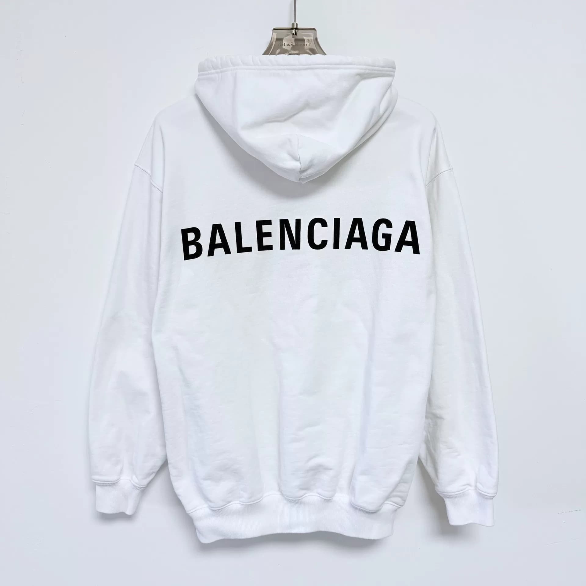 Классический свитер с капюшоном Balenciaga Balenciaga с принтом логотипа на спине