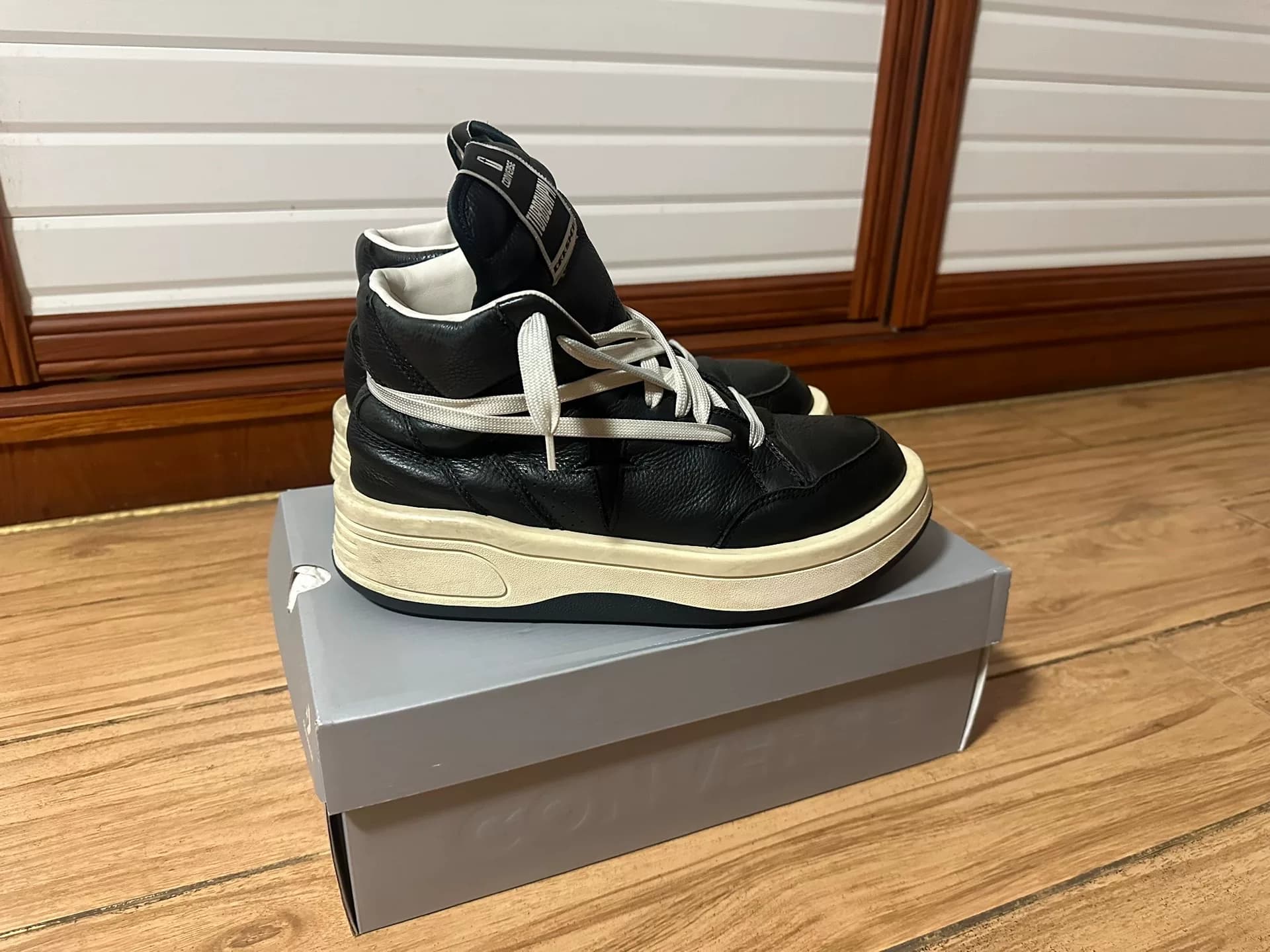 Высокие ботинки от кобрендинга Converse Rick Owens 42,5 размера