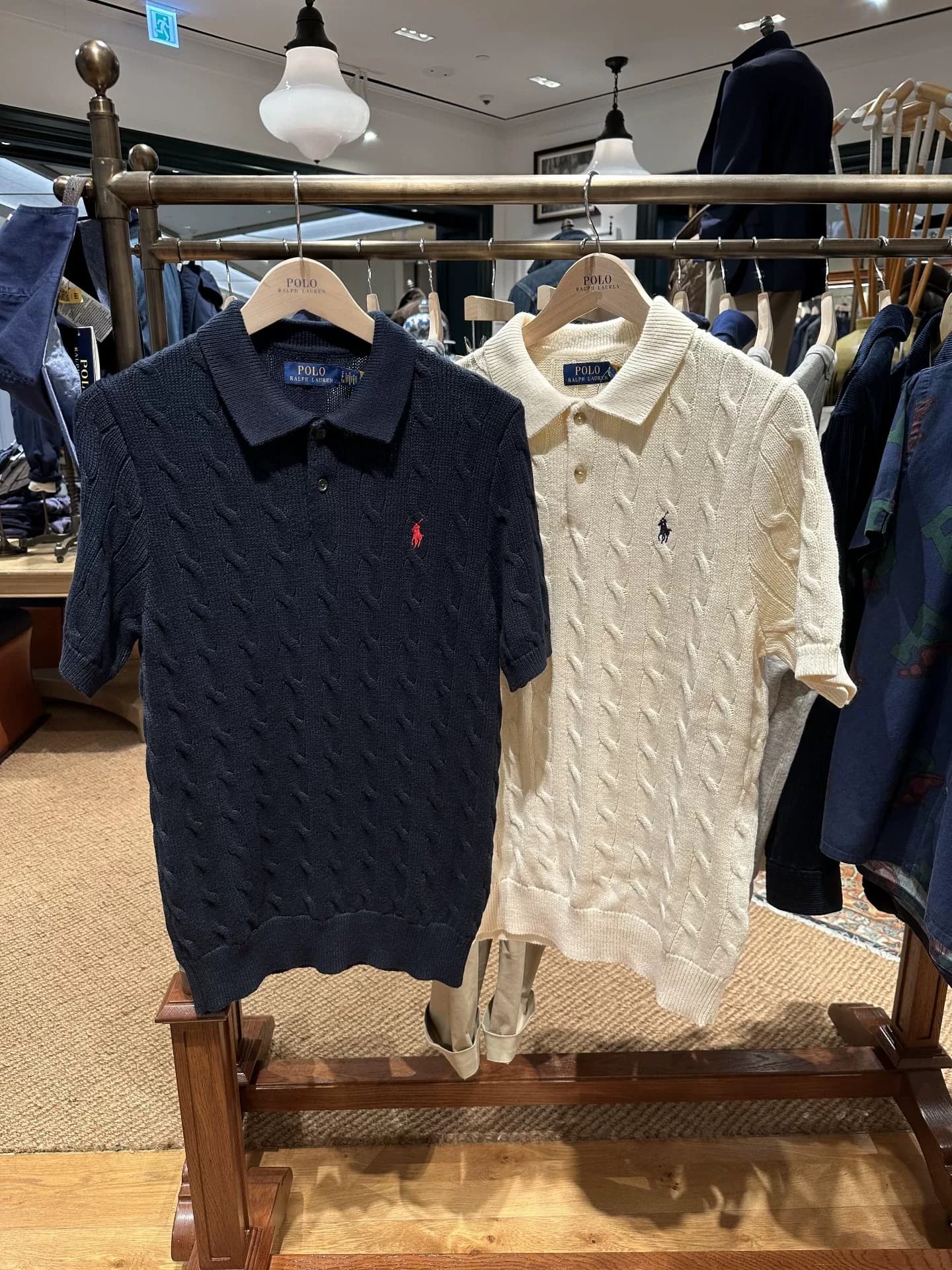 Мужские лацканы Ralph Lauren Ralph из твист-трикотажа с отворотом по