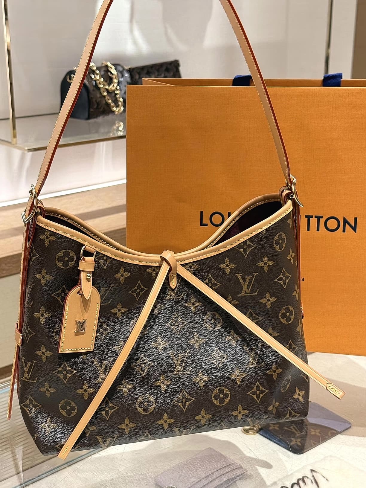 Сентябрьский абонемент совершенно новая сумка LV carryall с небольшой сумкой-мессенджером для пресбиопии