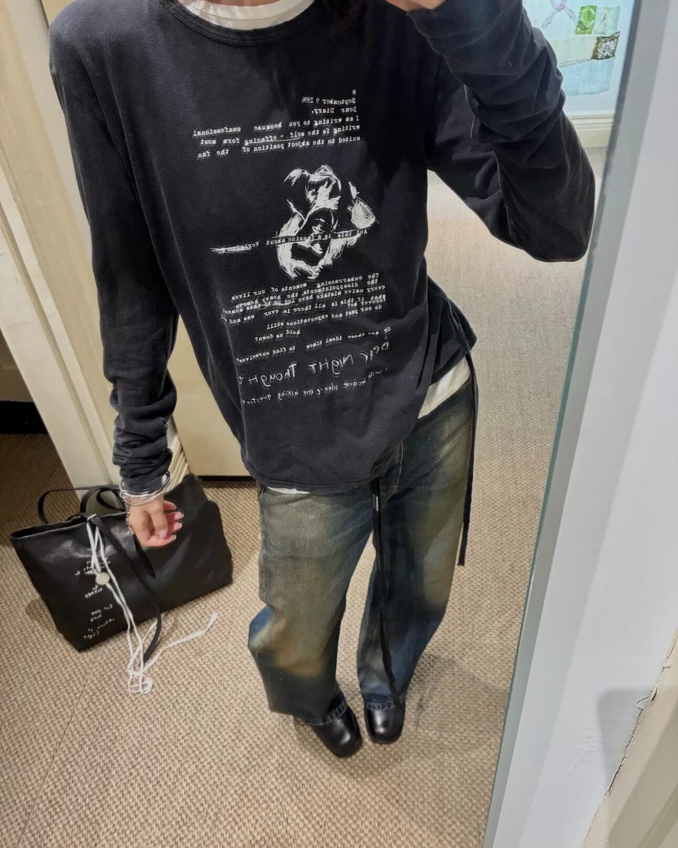 Печать Ann Demeulemeester 26fw