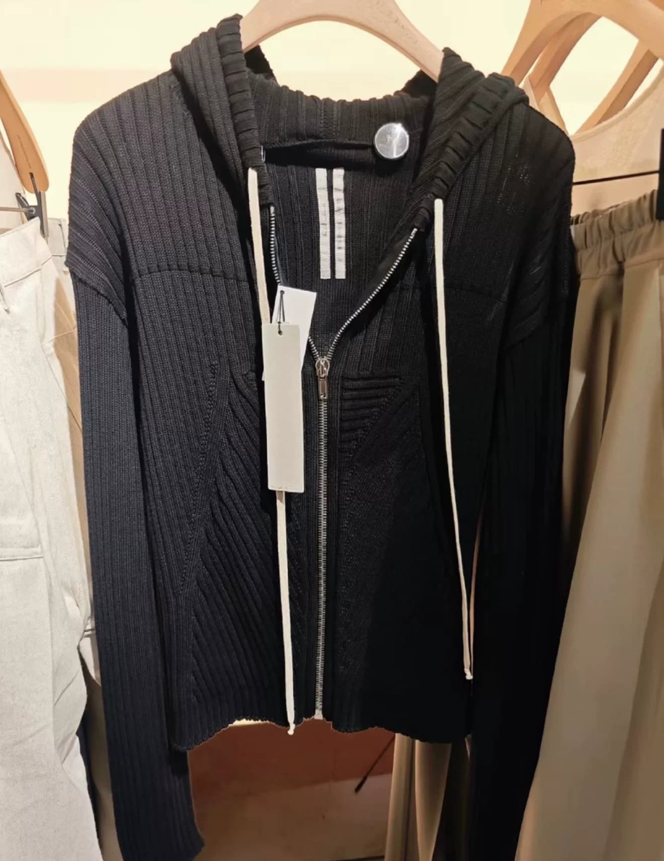 Rick owens 25SS RO acbt нишевый однотонный спиральный хлопок