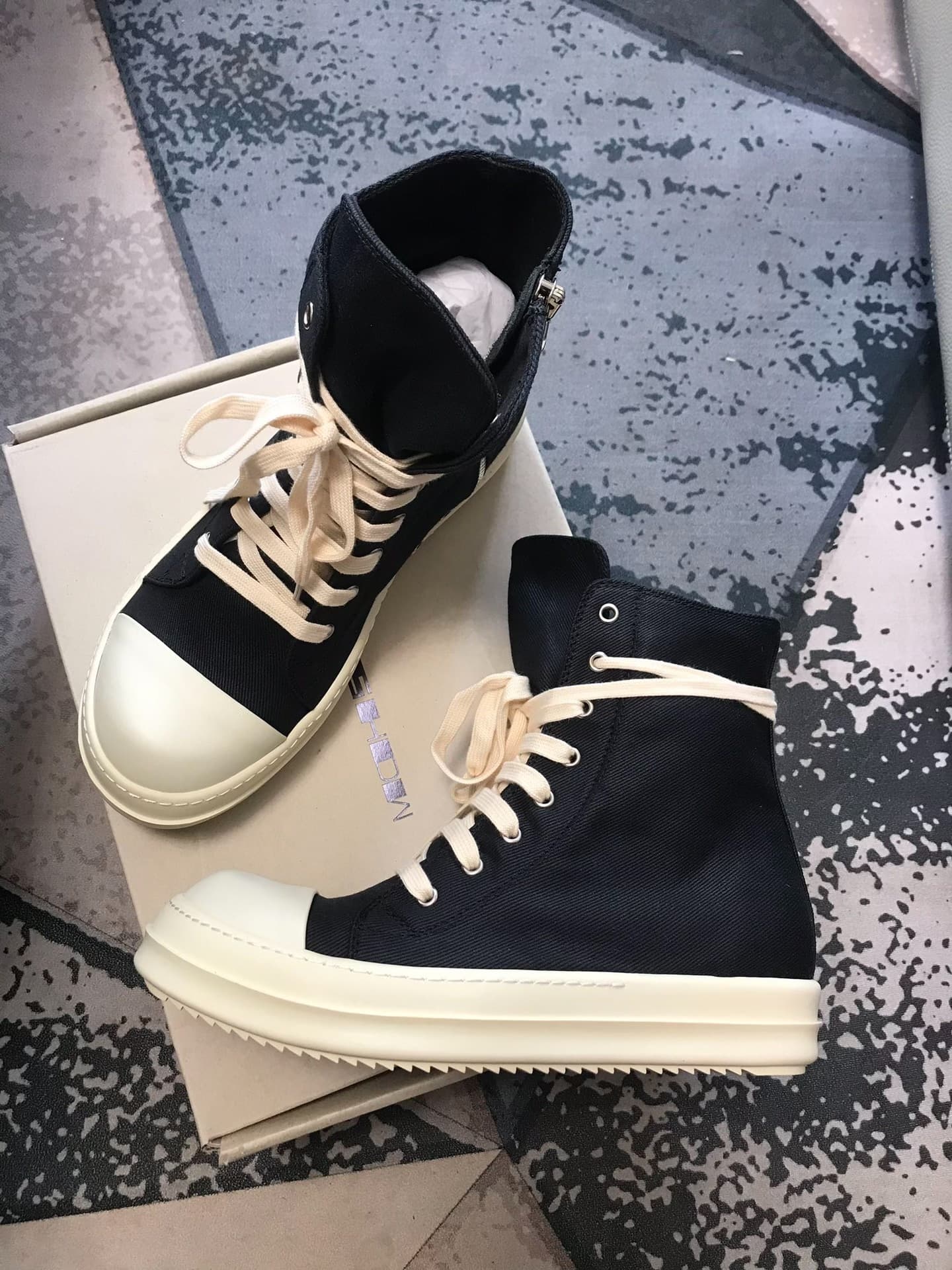 Восковая поверхность Rick Owens RO для потолка с высоким верхом big Converse complex line wax surface high-top