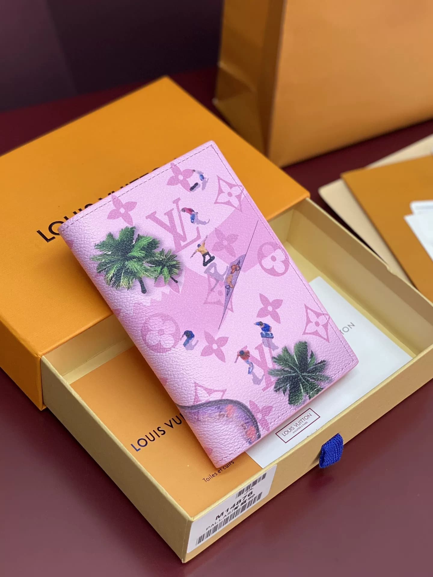 Совершенно новый idle L home новая спортивная серия cherry blossom розовый скейтборд тематическая обложка для паспорта защита домашней фотографии