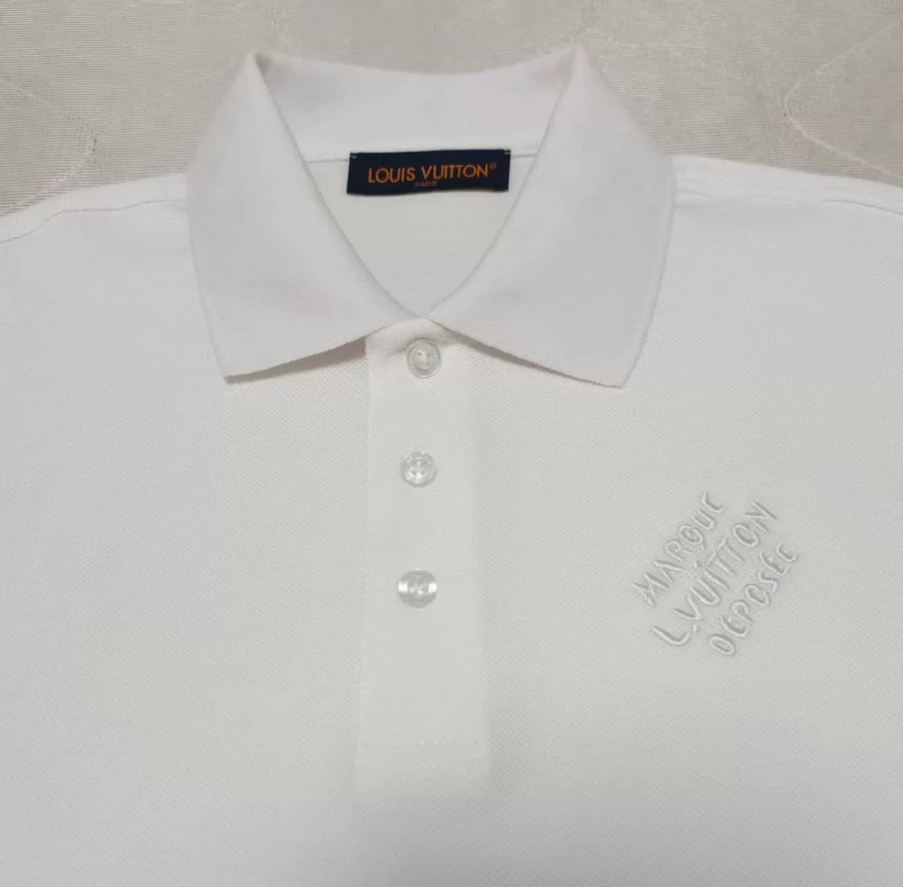 Мужская рубашка поло LV с коротким рукавом moncler Stephen Dior loro pia