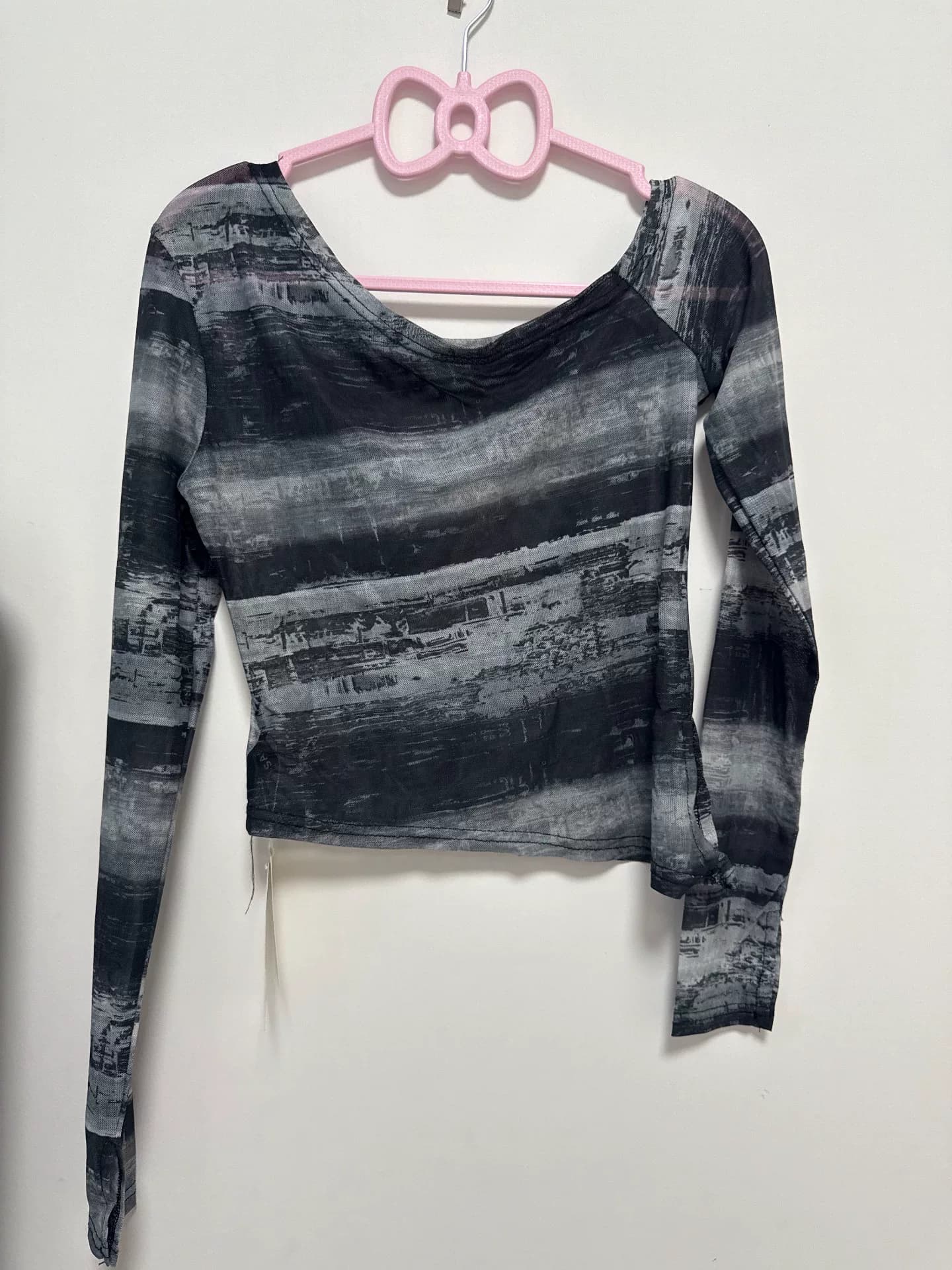 Блузка с открытыми плечами Subculture tie-dye