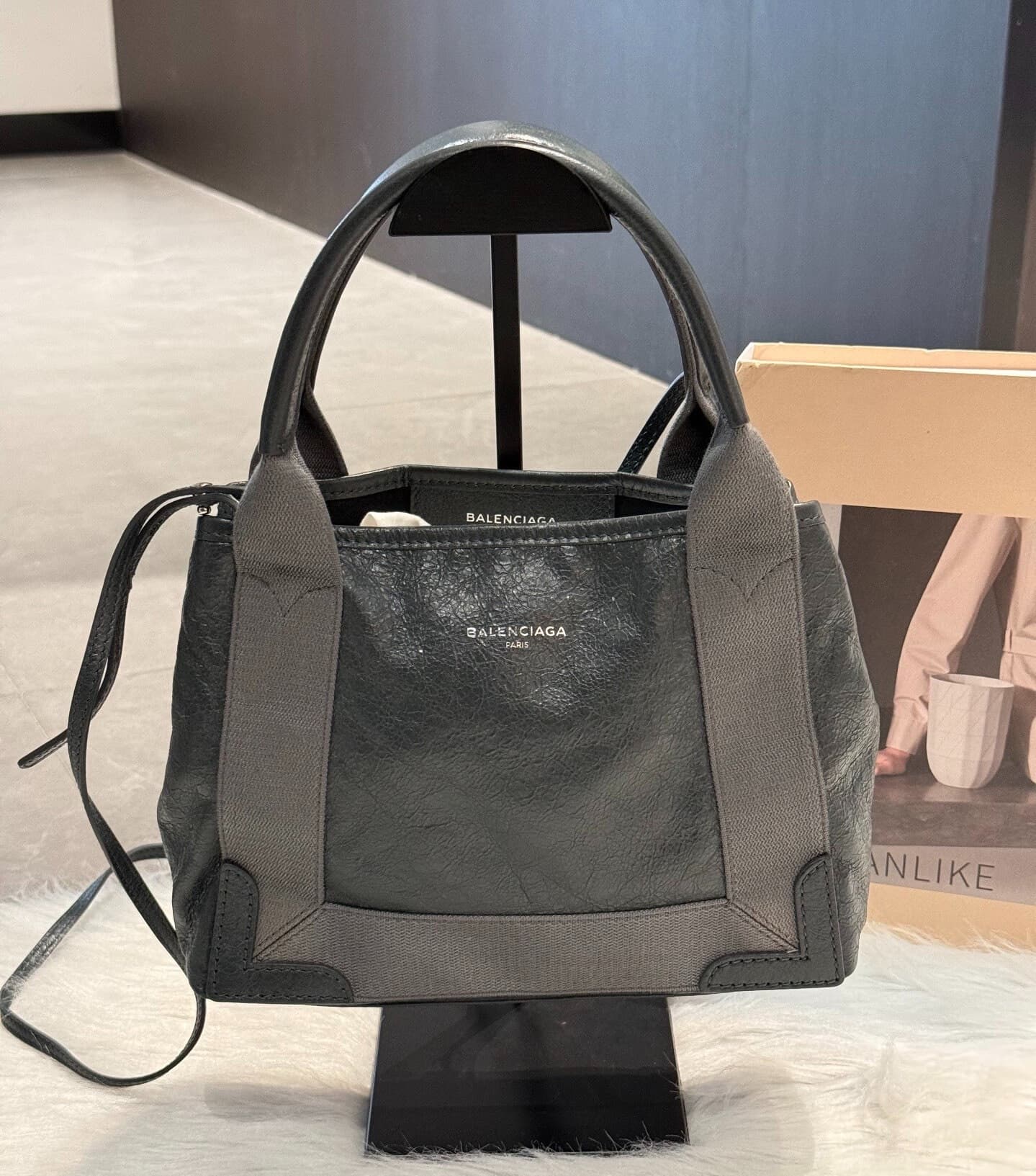Balenciaga Баленсиага Темно-синие брюки-лодочки Старая труба