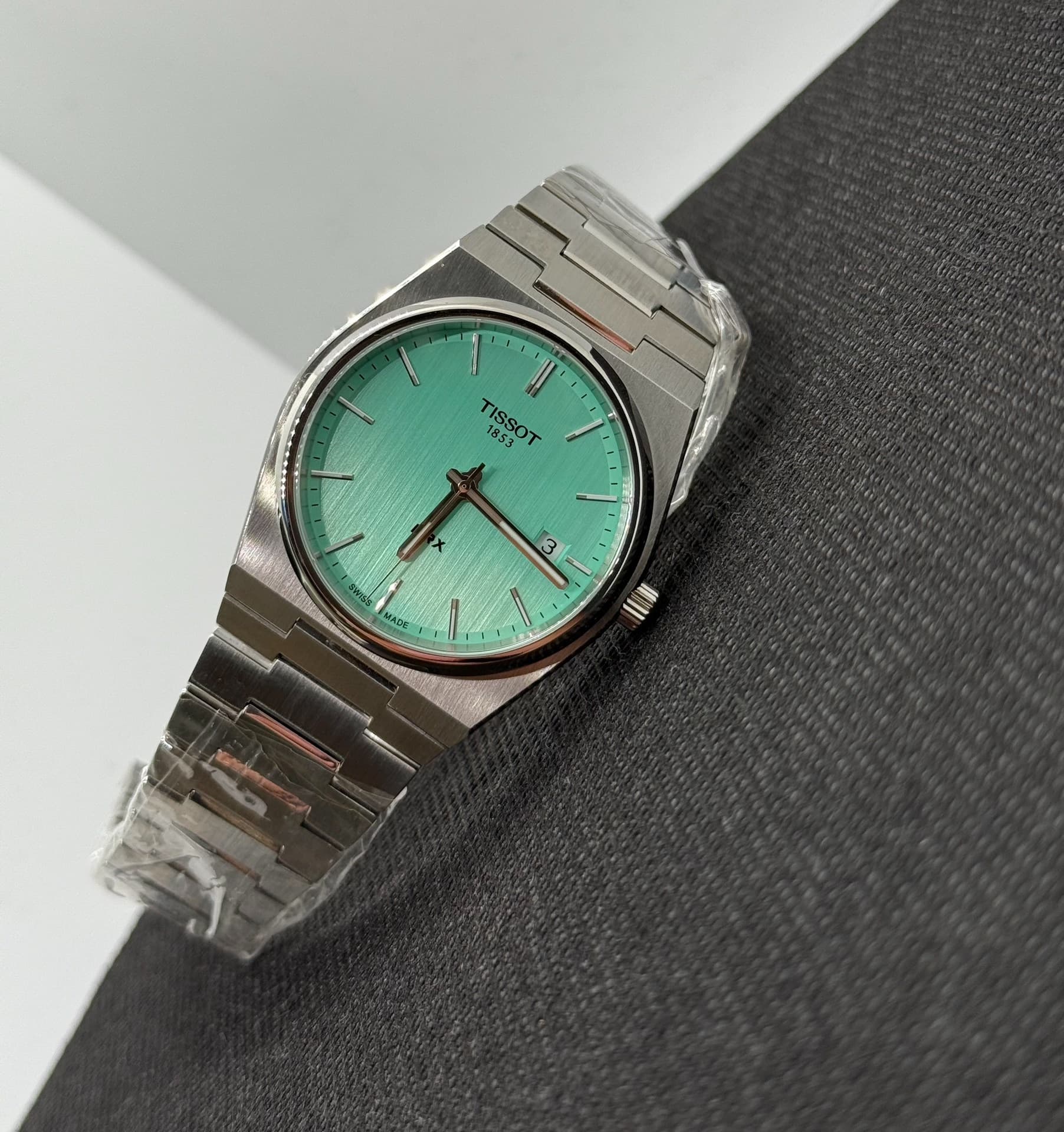 Tissot prx, кораллово-зеленый, очень хороший комплект.