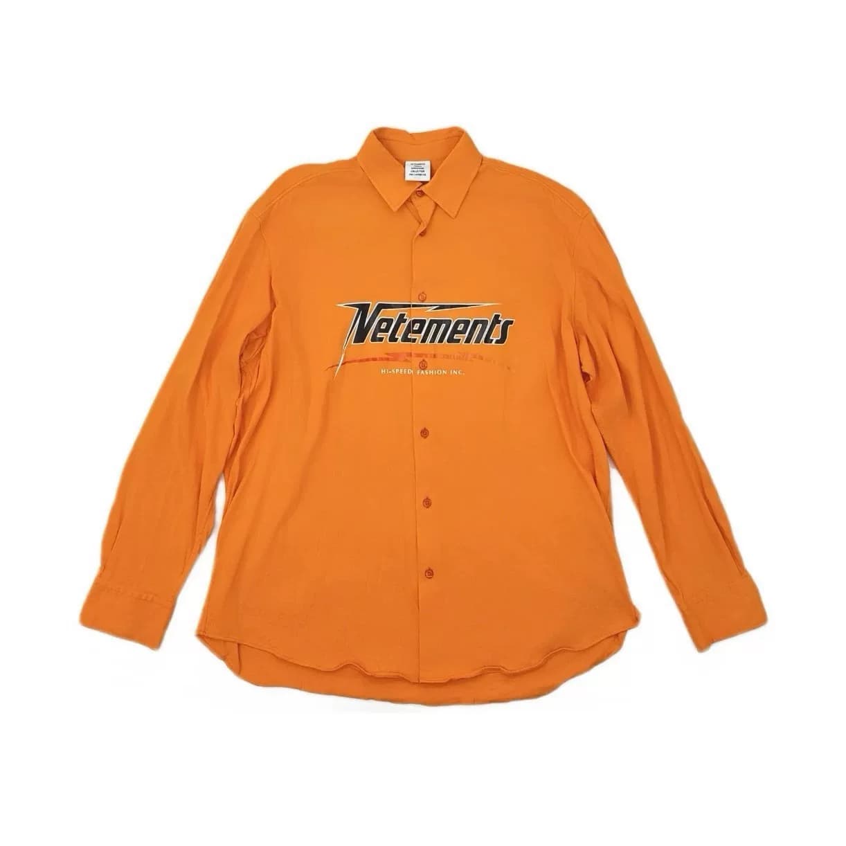 Рубашка с длинными рукавами Vetements, размер L, сделано в Италии