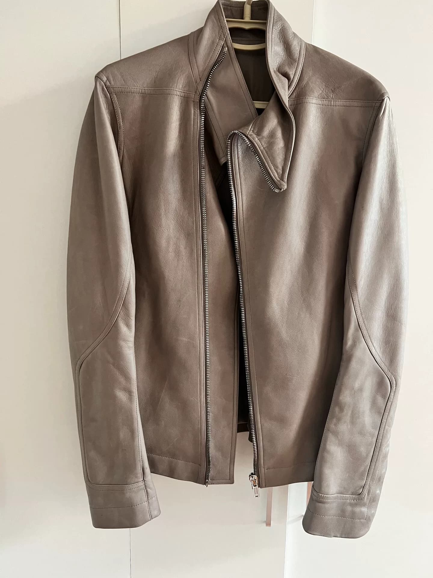 Мужская кожаная куртка Rick Owens Mollino, размер 50, Италия