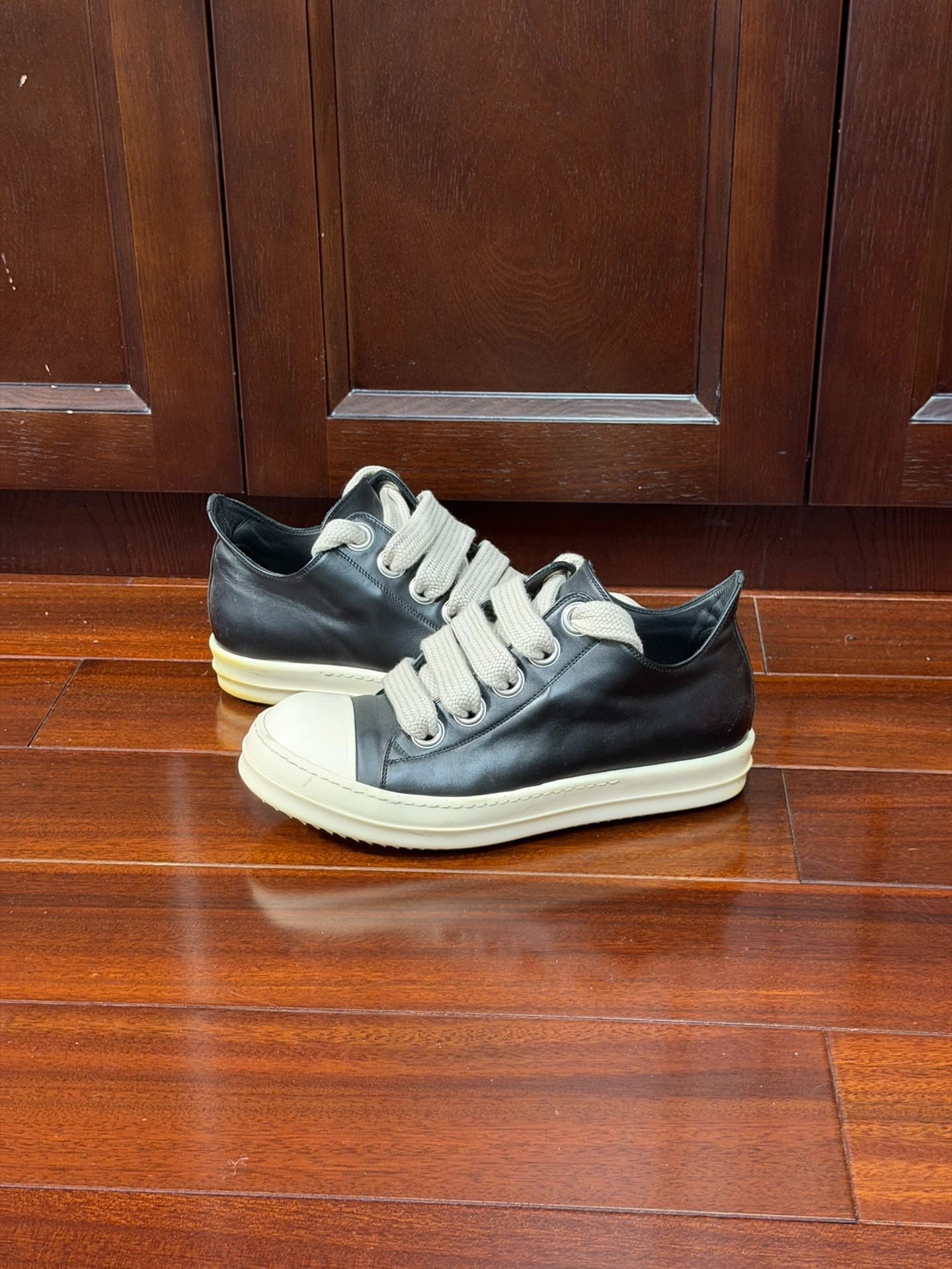 кроссовки rickowens big Converse на толстом шнурке из воловьей кожи с глубоким вырезом, размер 42