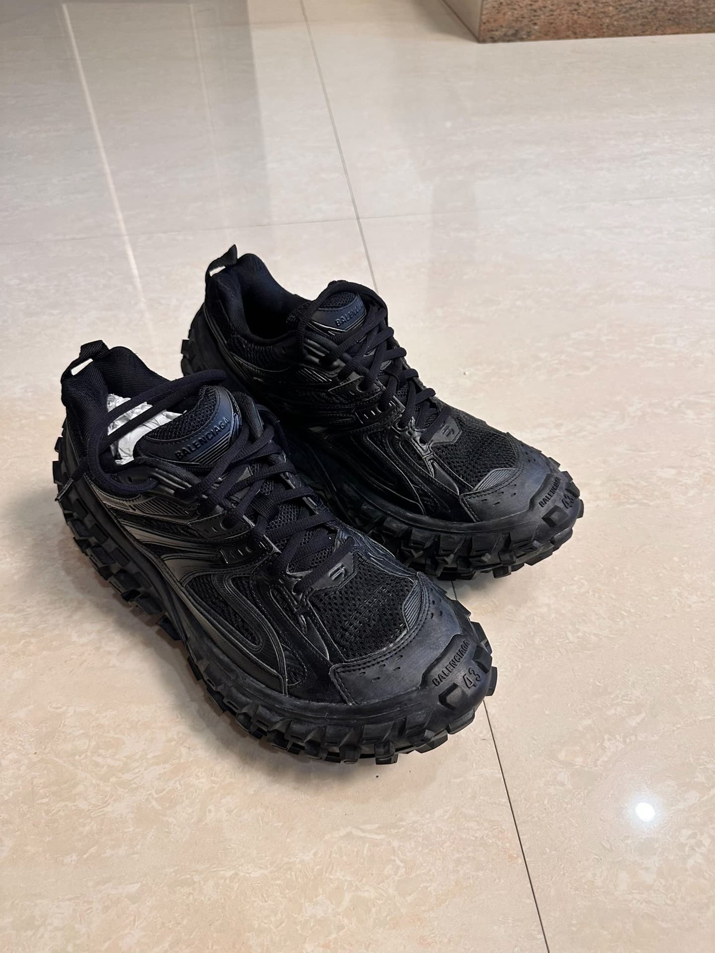 Черные кроссовки Balenciaga Balenciaga Tire Daddy, размер 43, почти новые