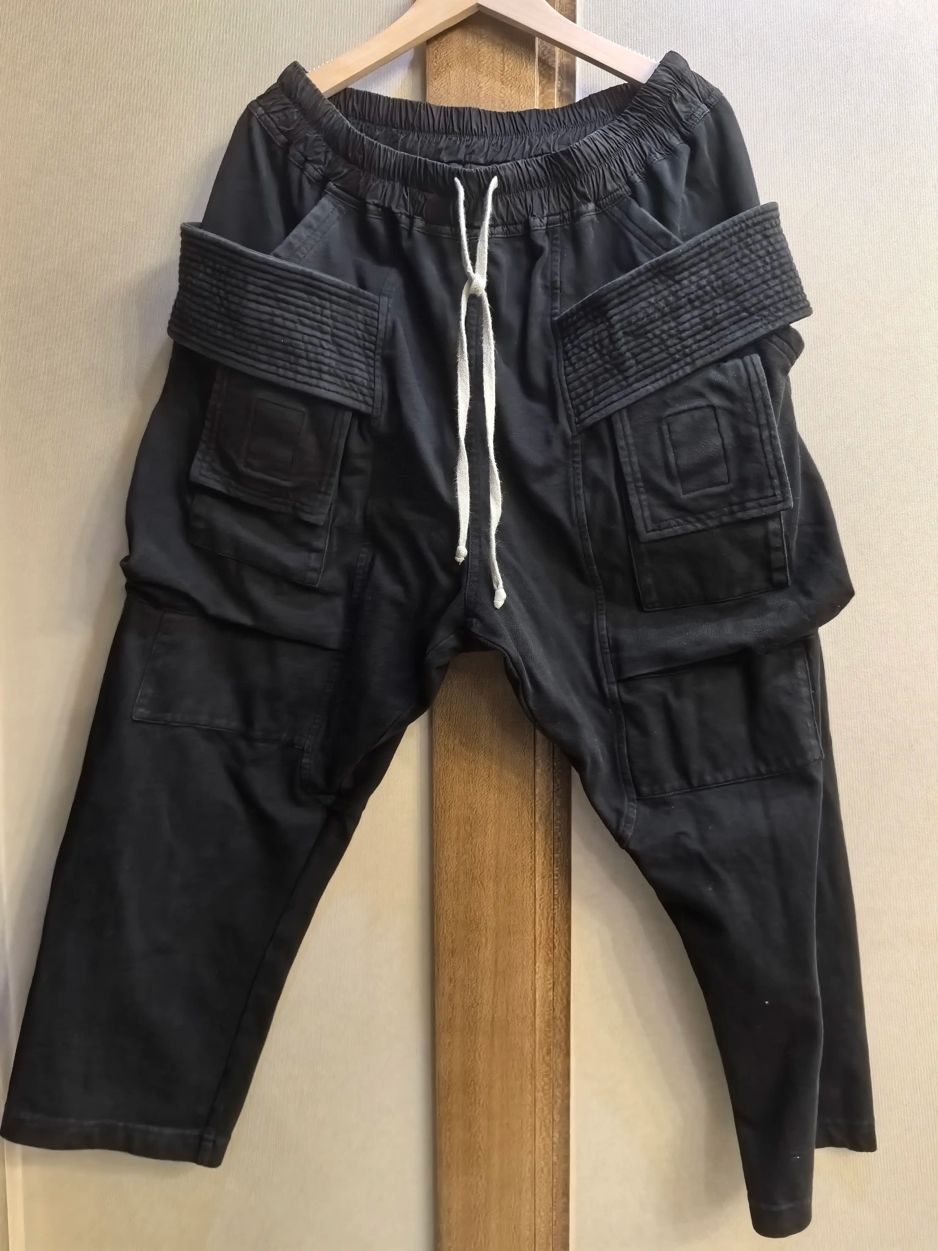 Брюки Rick Owens с двойным кольцом для инструментов черные размер M