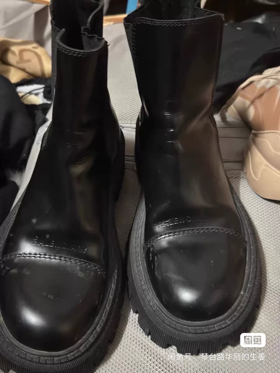 короткие ботинки balenciaga strike на толстой подошве, ботинки Martin