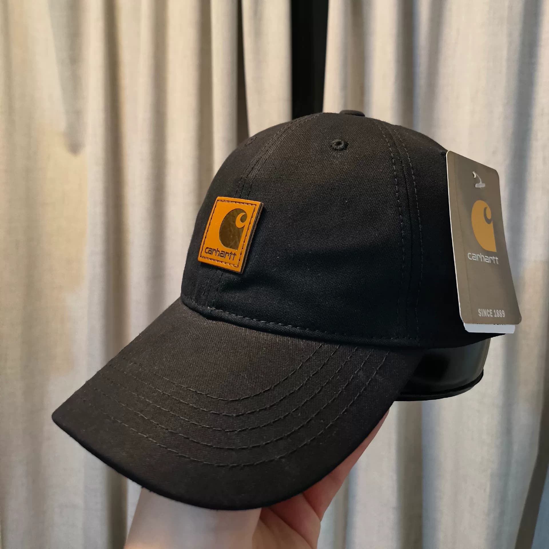 Carhartt черная бейсболка Carhartt винтажная выстиранная старая кепка
