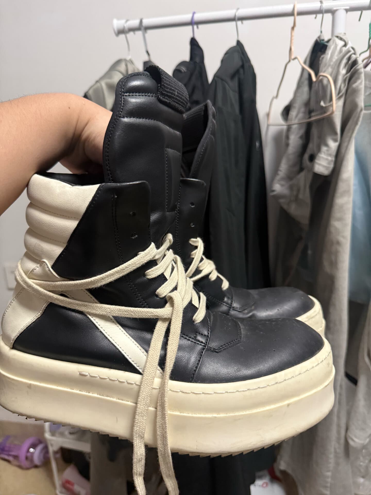 Ботинки на толстой подошве Rick owens 41 подходят для 42 моделей invincible, представленных на рынке