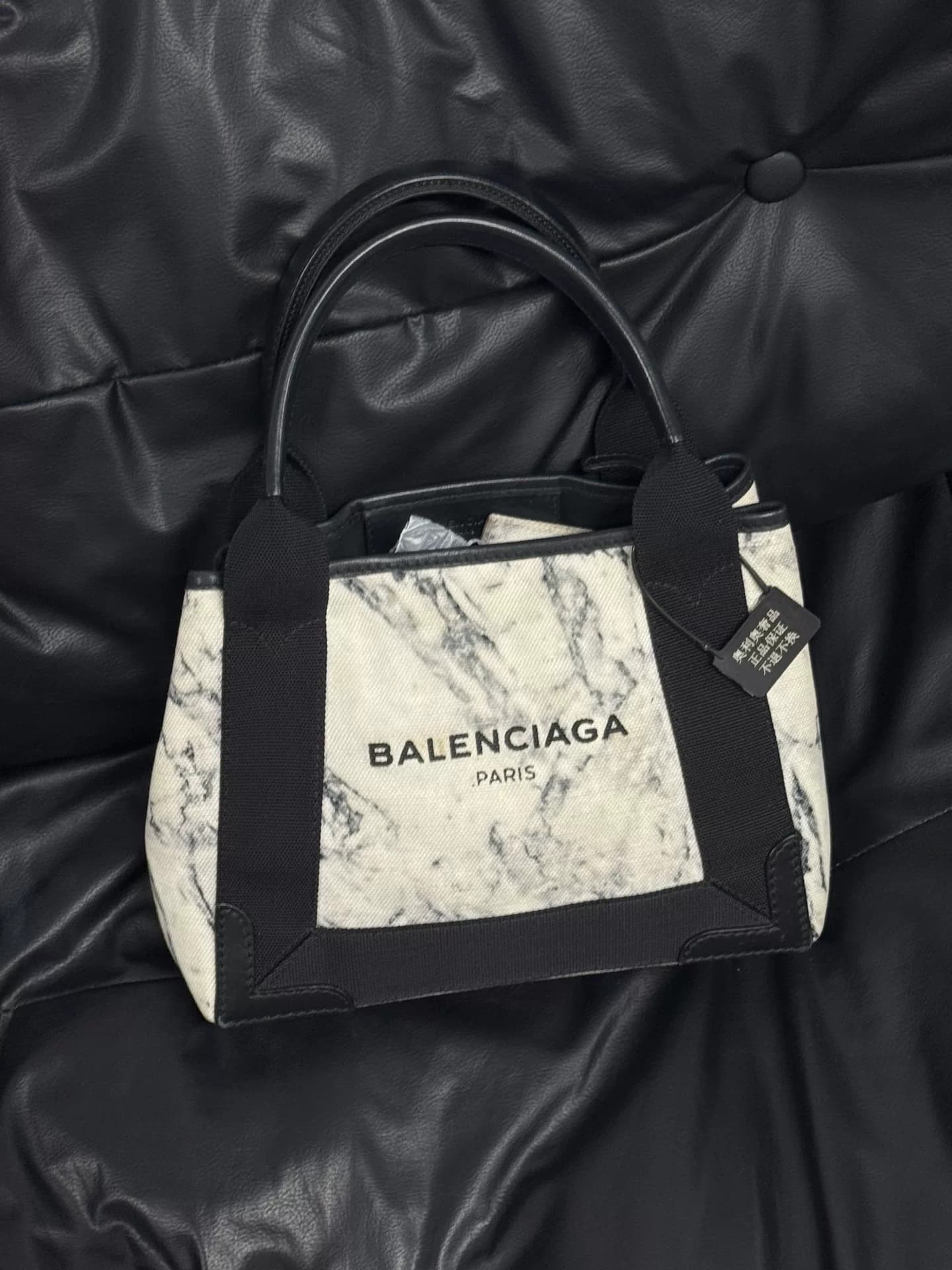 Холщовая сумка Balenciaga Balenciaga из мрамора, переехала~