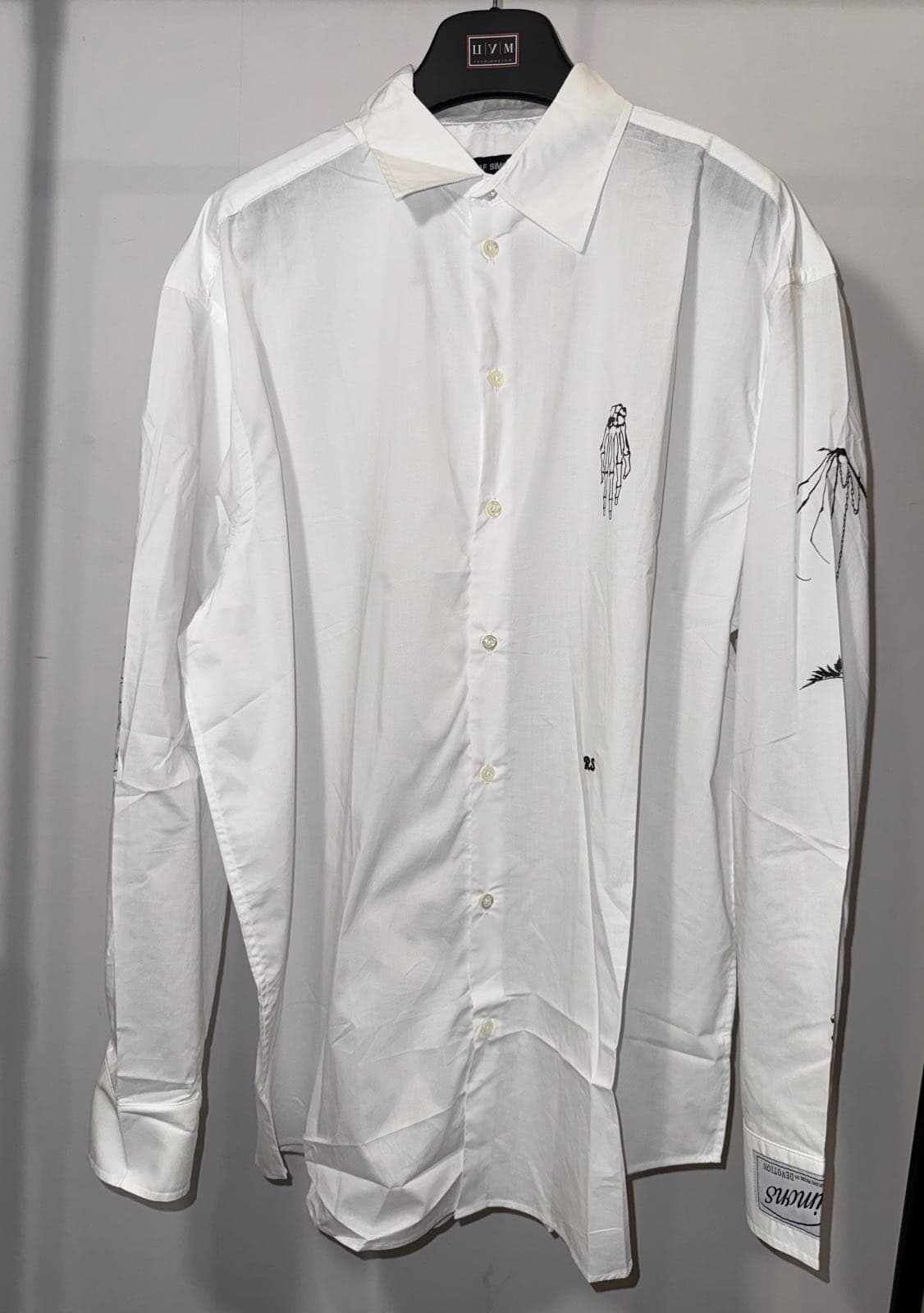 Raf Simons white shirt skeleton